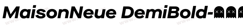 MaisonNeue DemiBold字体转换